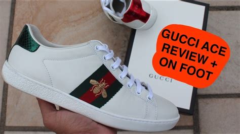 womens gucci star ace sneakers youtube|Gucci bee sneakers women's.